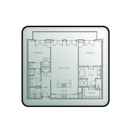 2-Bedroom Apartments E & F_2x2.5_1331 sf